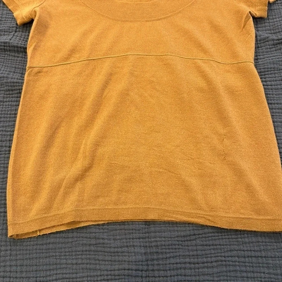 MARNI Women’s 100% Cashmere Short Sleeve Brown light weight Sweater Size 40 - Picture 4 of 10
